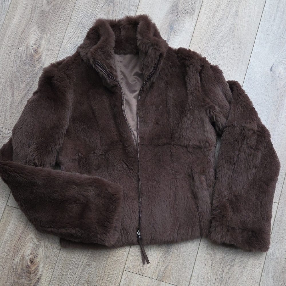 CO-OP Brown Faux Fur Reversible Jacket